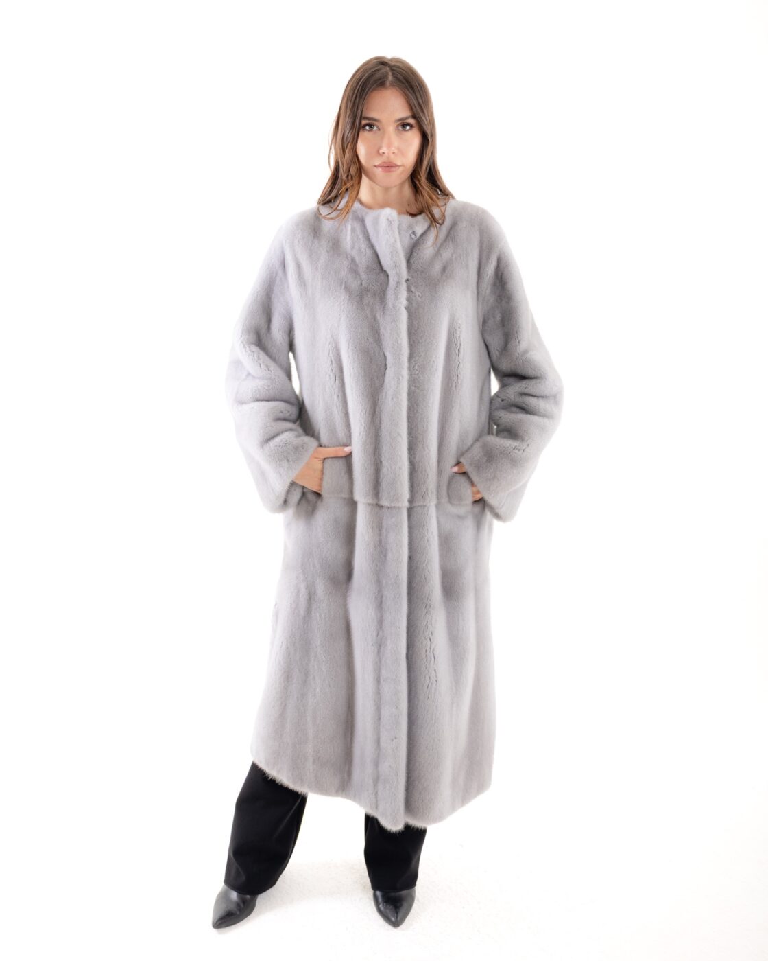 Visone cappotto lungo 2