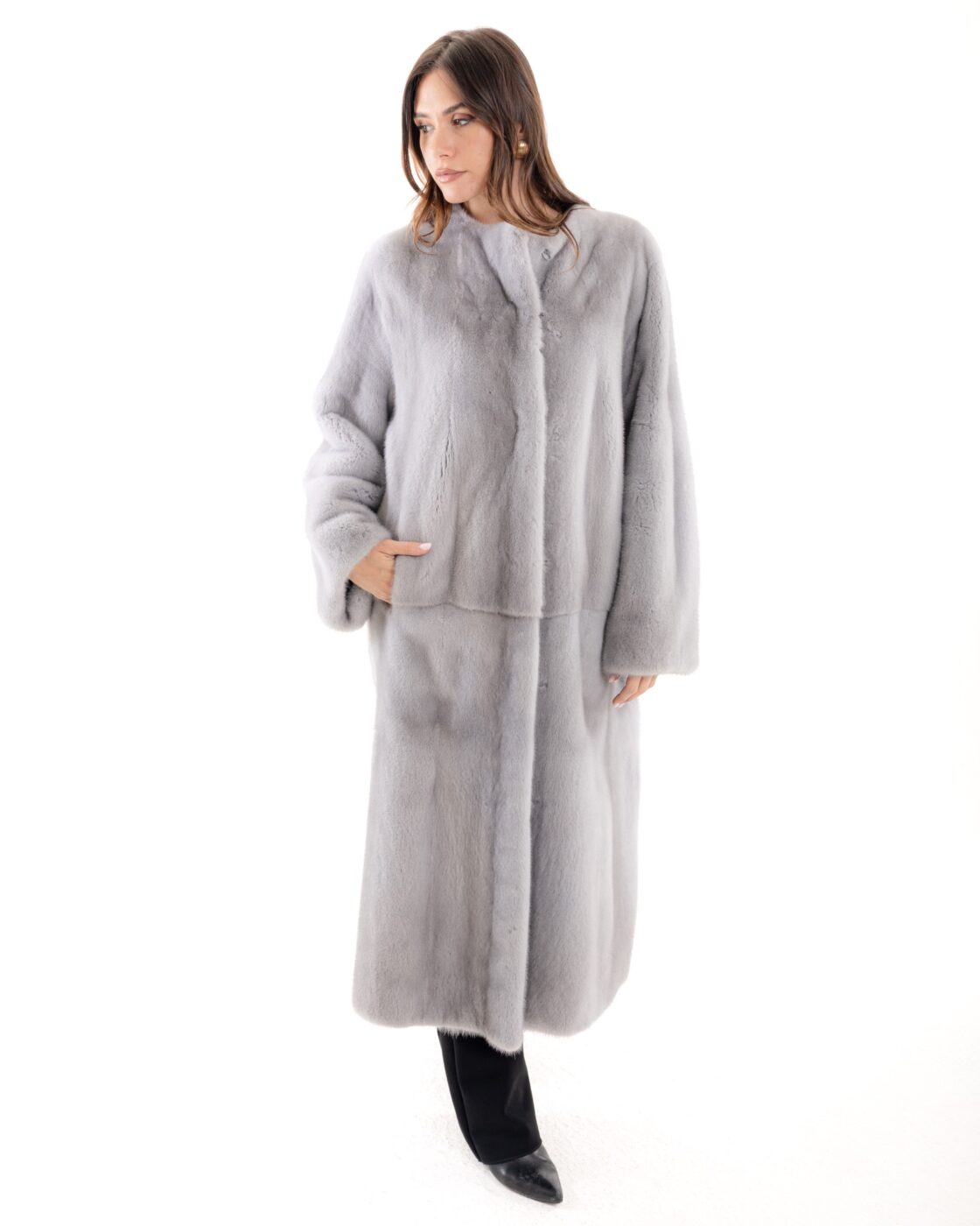 Visone cappotto lungo 2