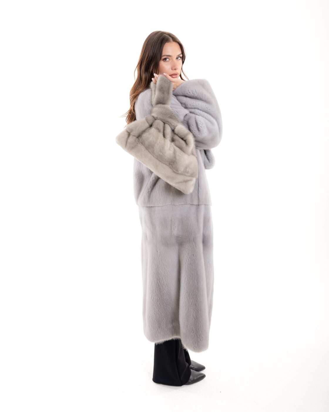Visone cappotto lungo 2
