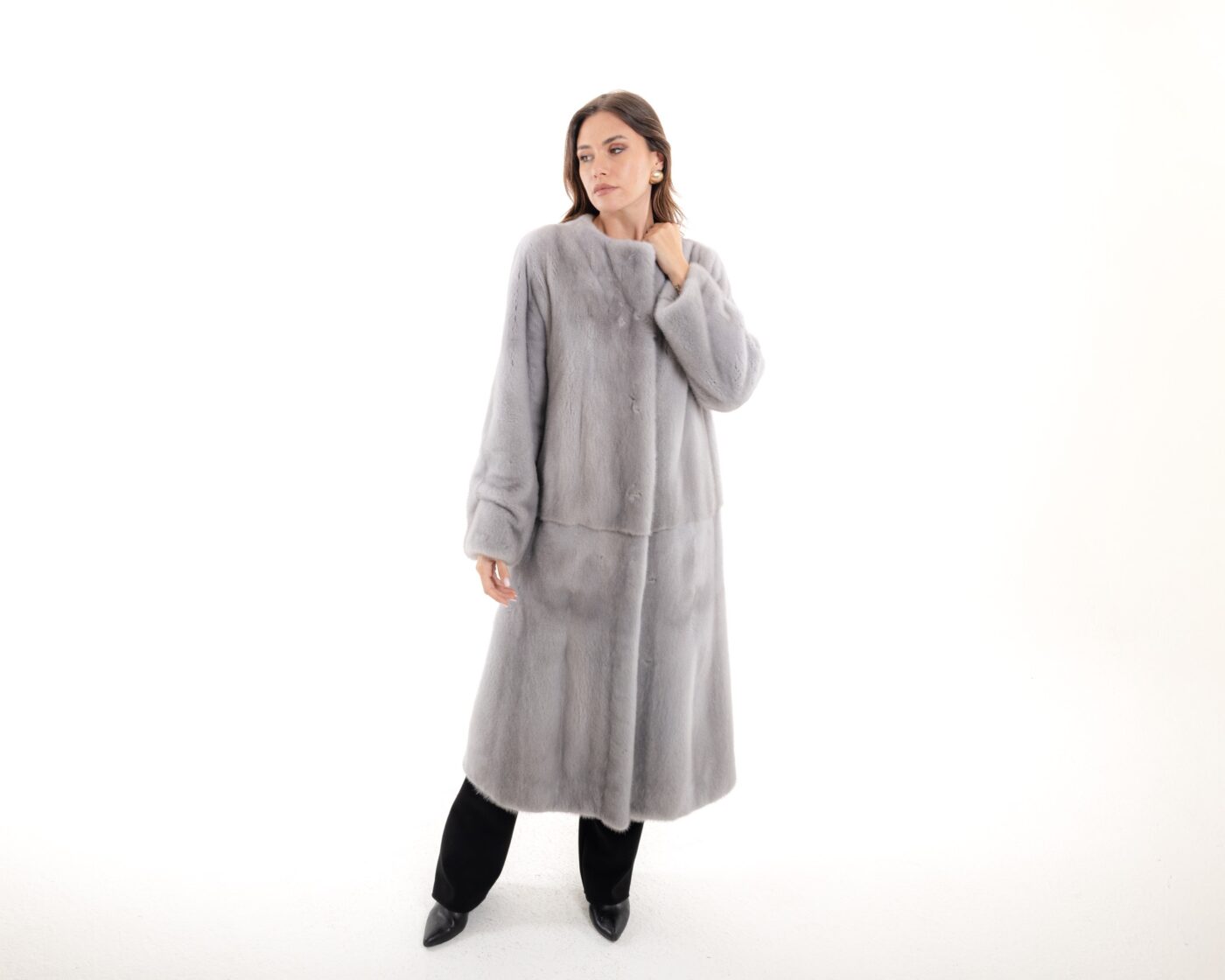 Visone cappotto lungo 2