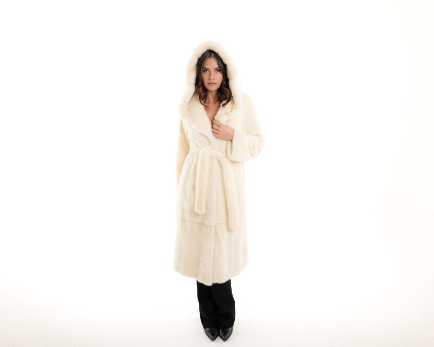 Visone cappotto lungo 3