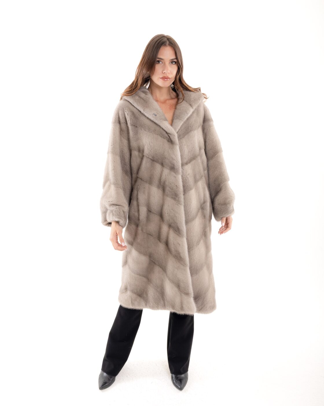 Visone cappotto lungo 4