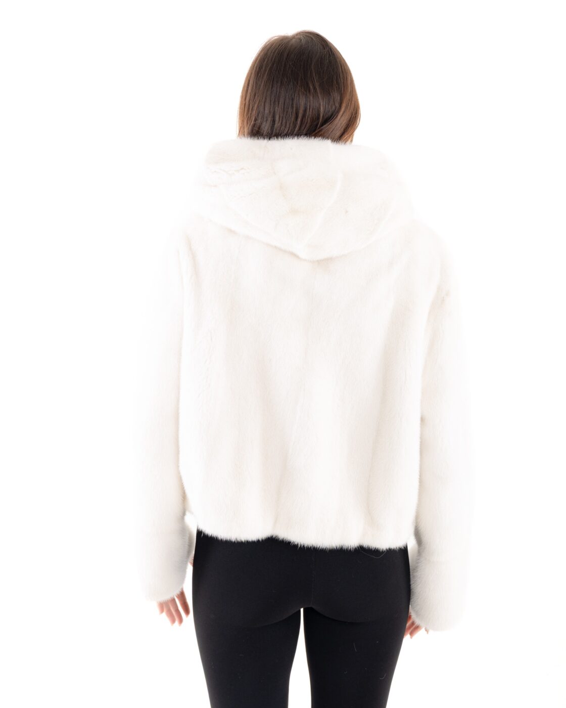 Modello Laura collo cappuccio Bianco